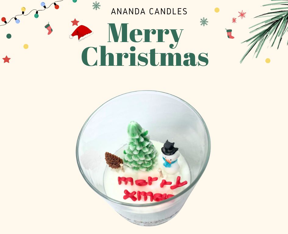 Merry xmas candle