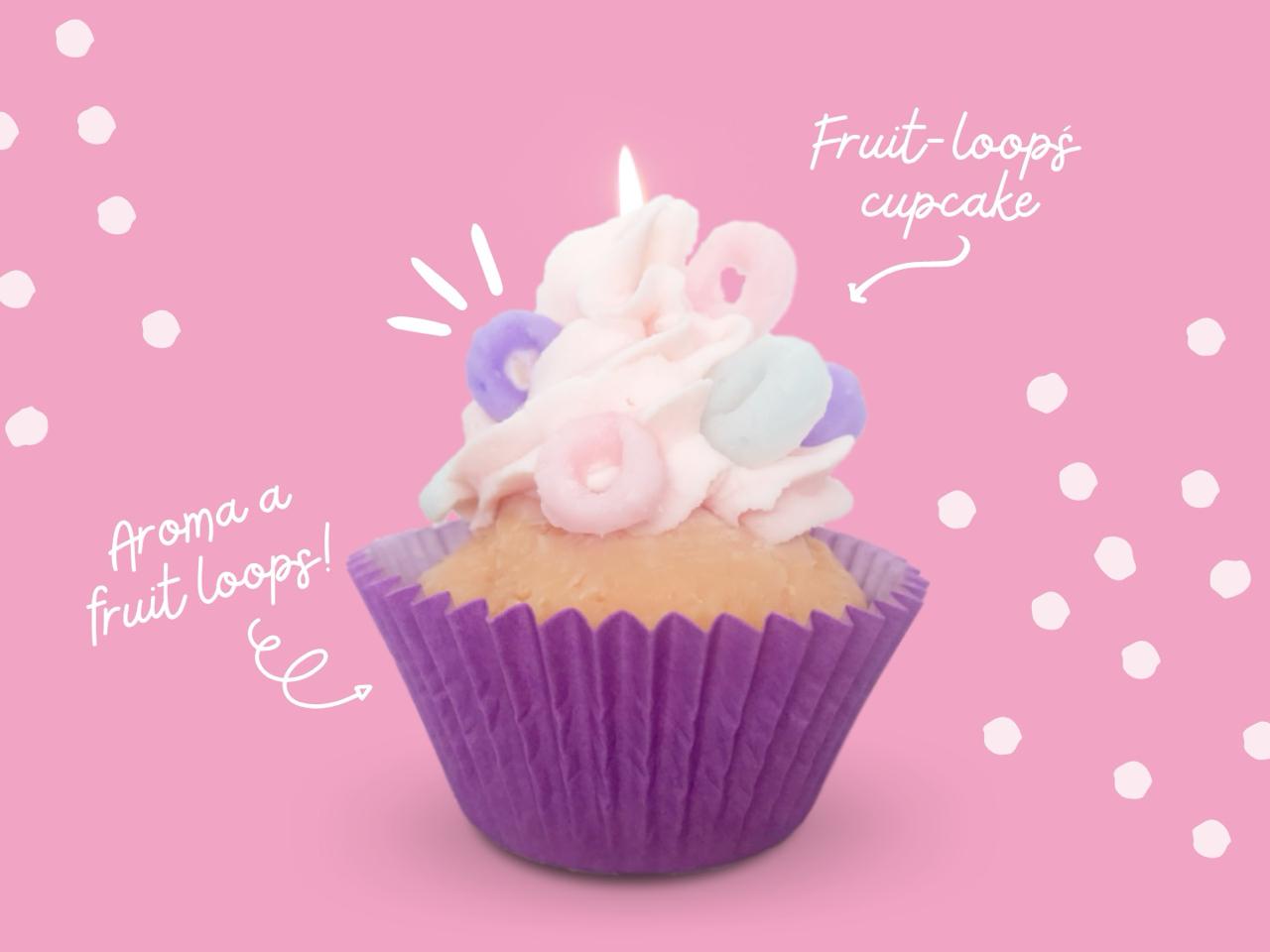 Fruit loops Cupcake