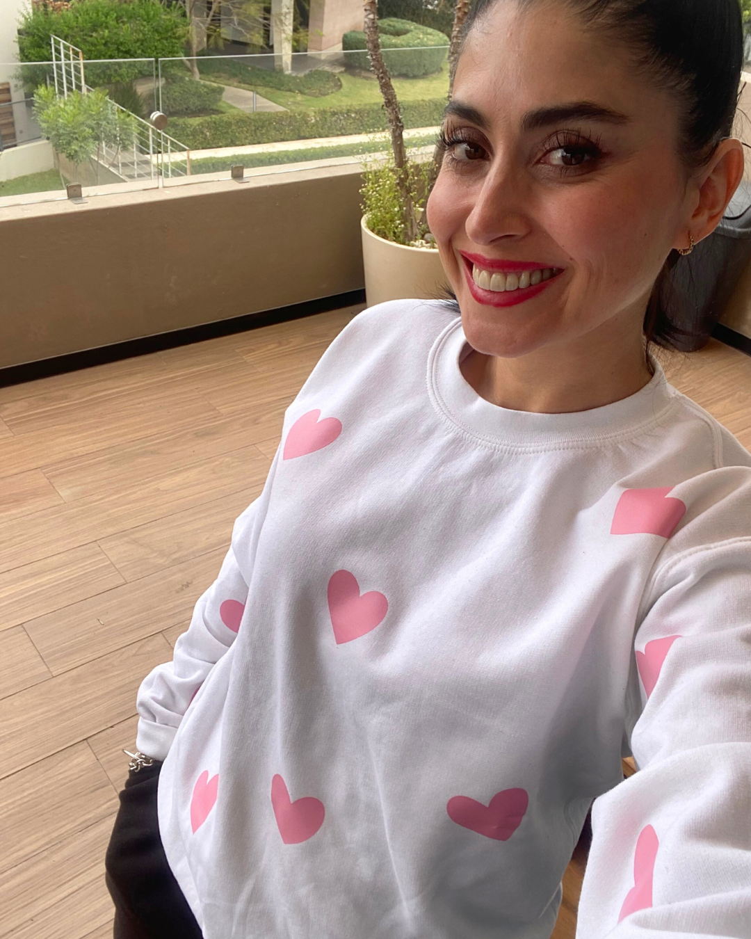 SUDADERA CORAZÓN ROSA 💞