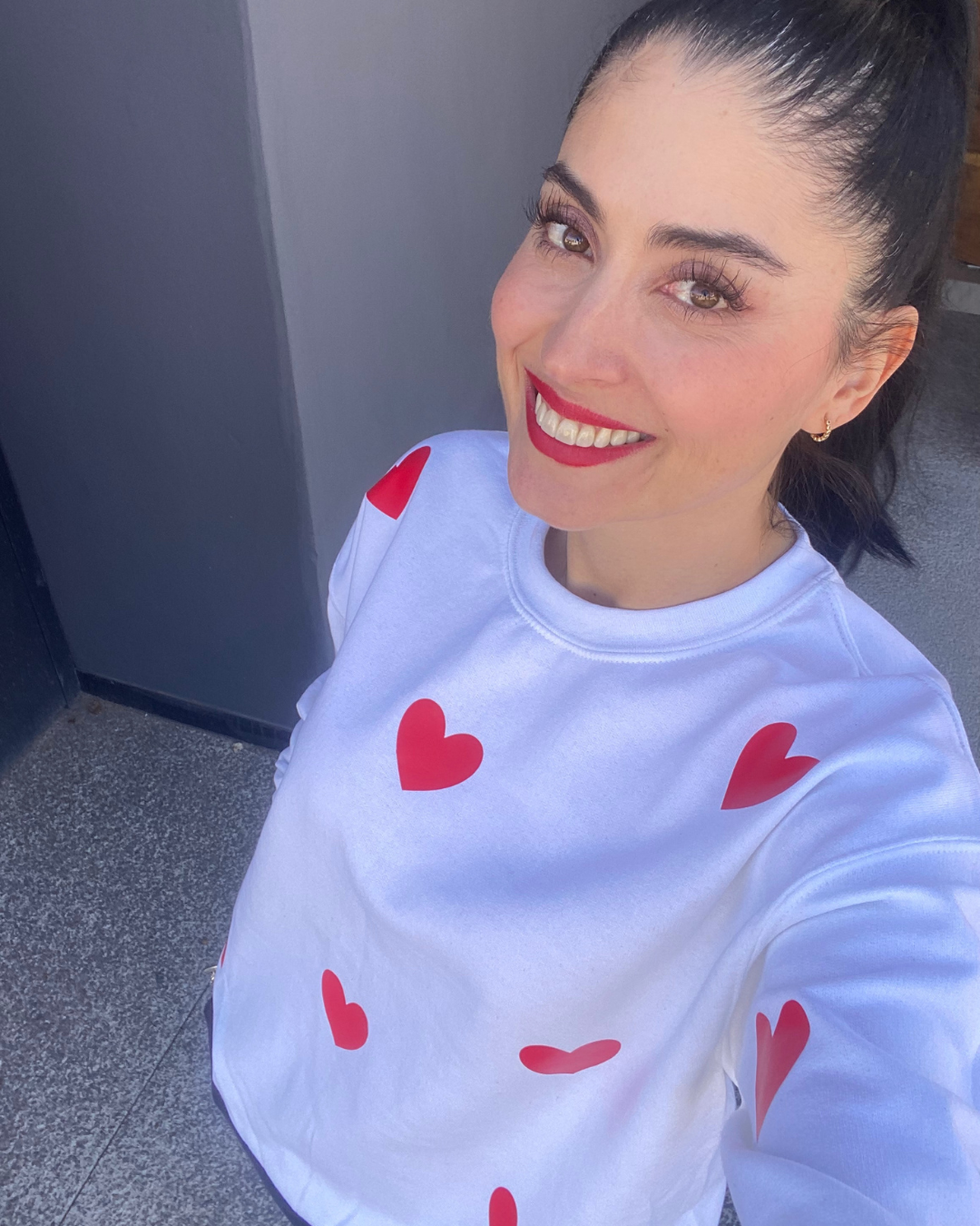 SUDADERA CORAZÓN ROJO 💗