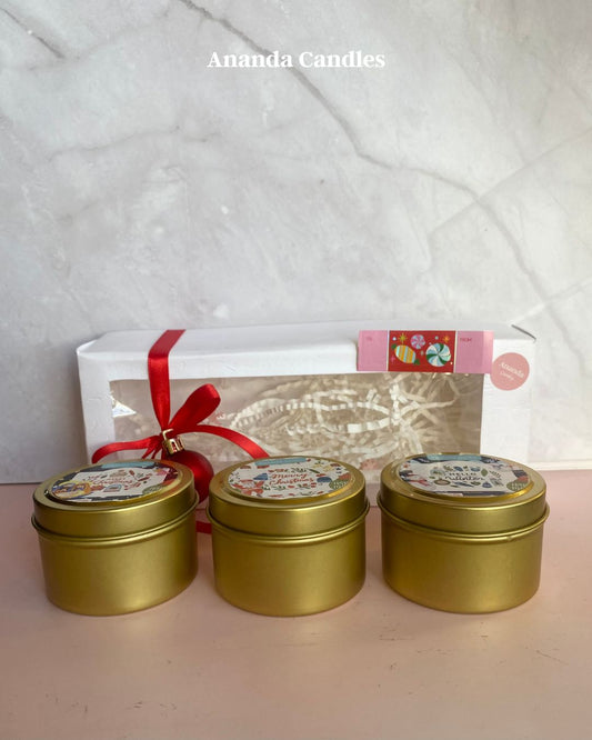 Set Navideño de Velas – Edición Especial (3 Aromas)🎁