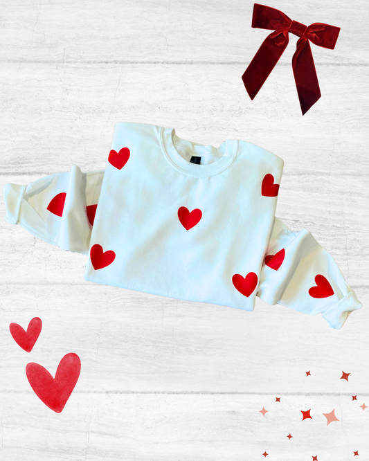 SUDADERA CORAZÓN ROJO 💗