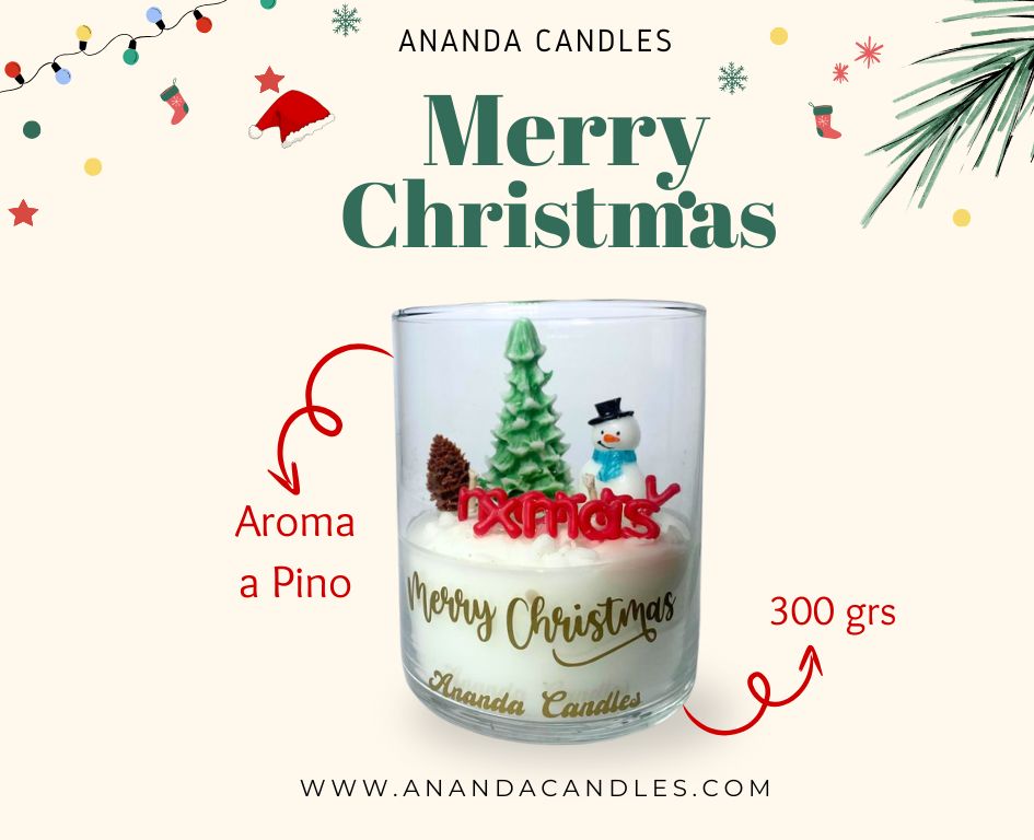 Merry xmas candle