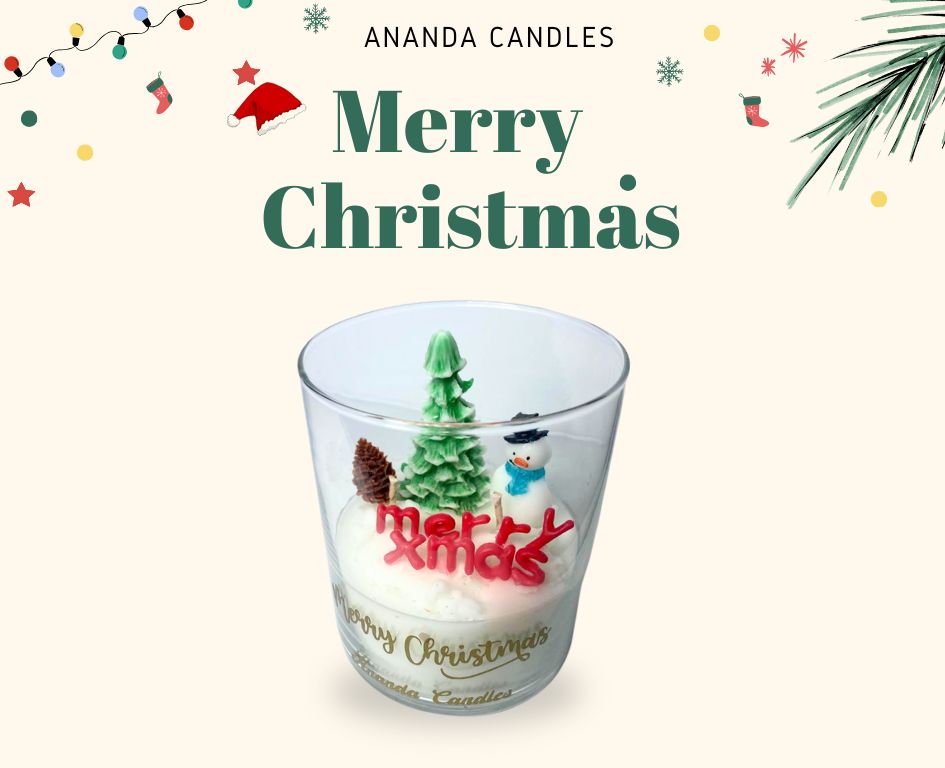 Merry xmas candle