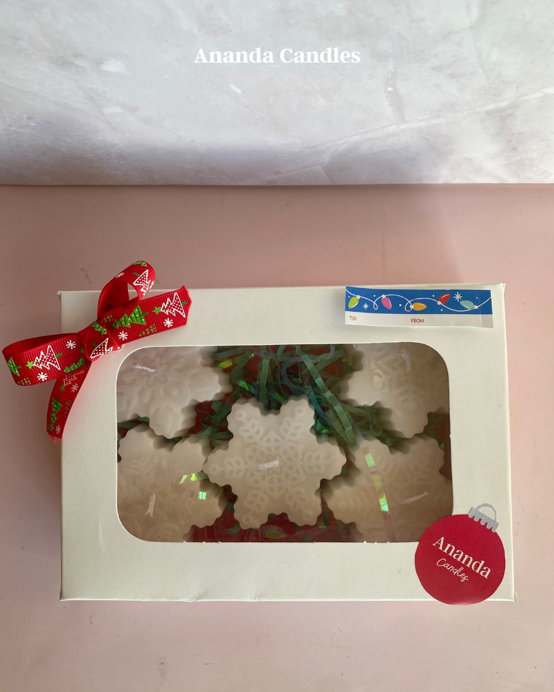 Set de Velas “Copos de Nieve” ❄️