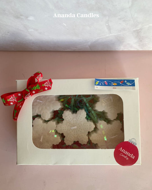 Set de Velas “Copos de Nieve” ❄️