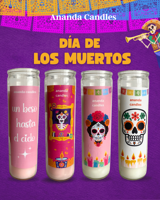 VELADORA DÍA DE MUERTOS💀