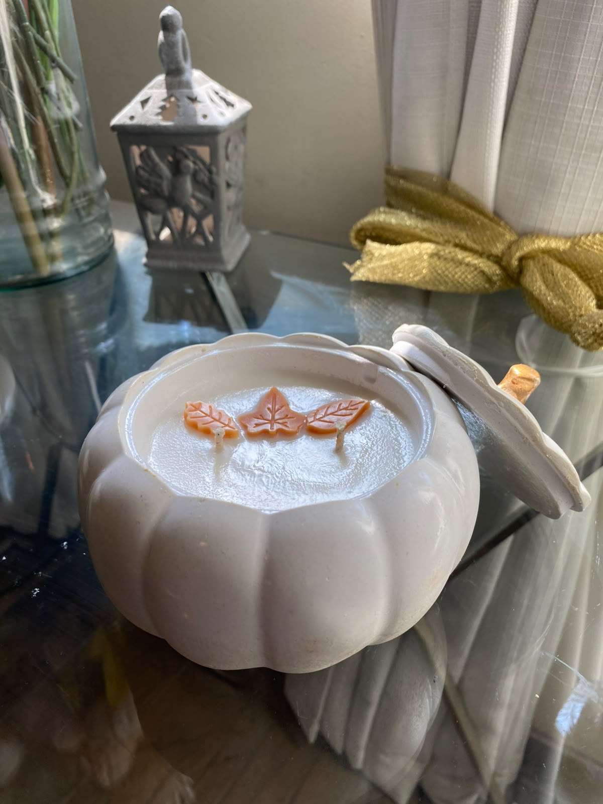 Vela calabaza grande